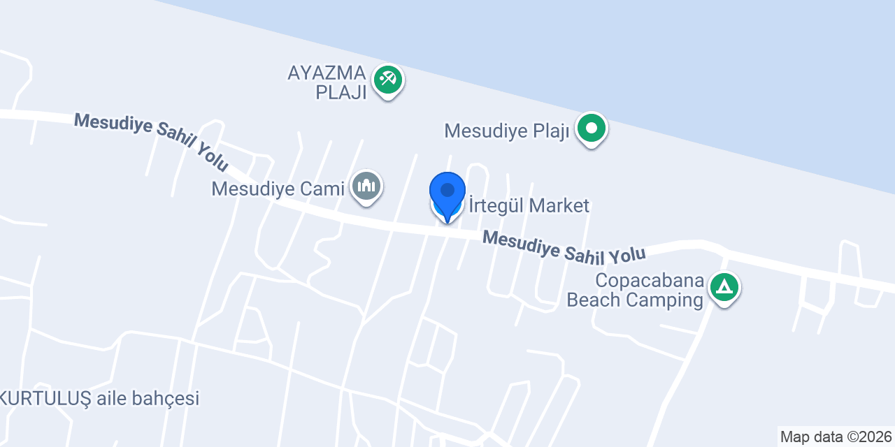 İrtegül Market konumu