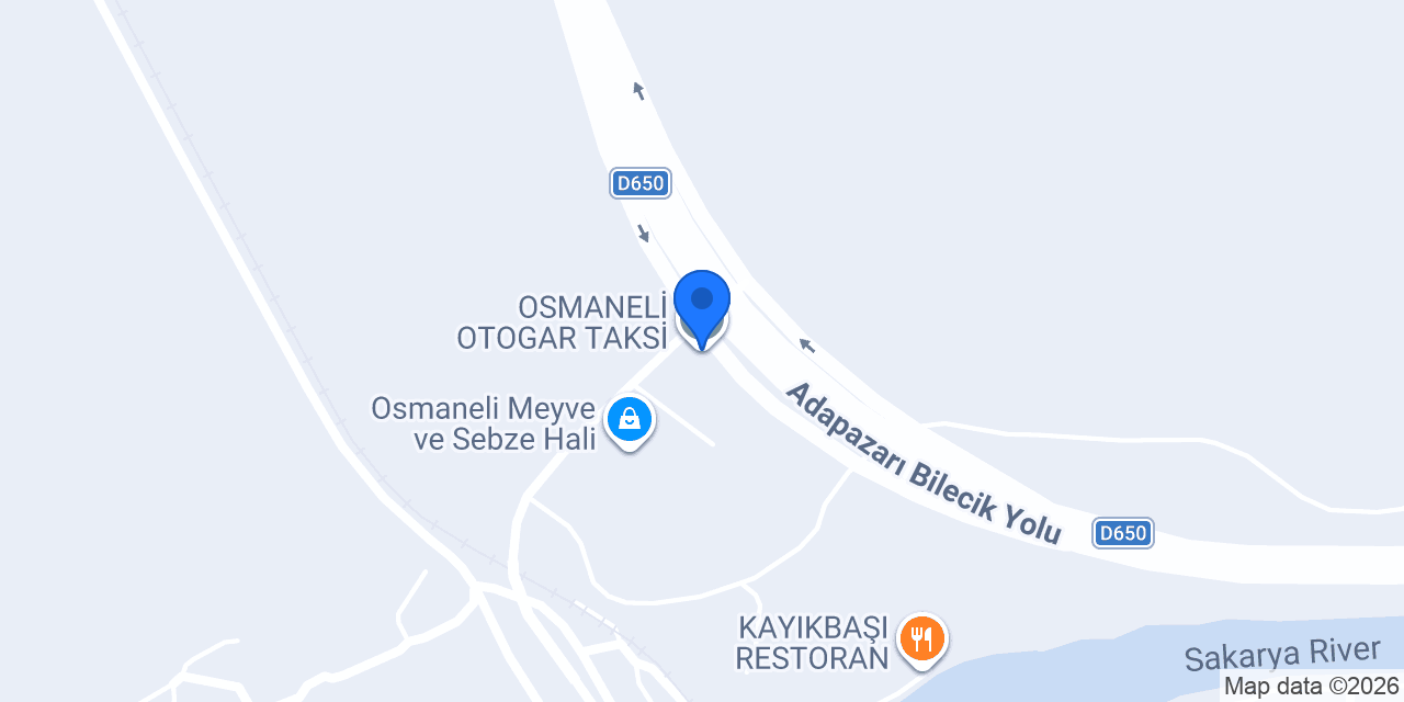 OSMANELİ OTOGAR TAKSİ konumu