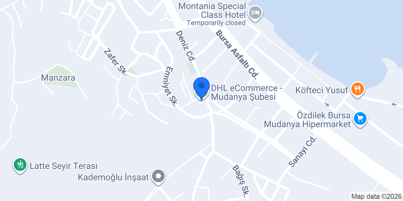 DHL eCommerce - Mudanya Şubesi konumu