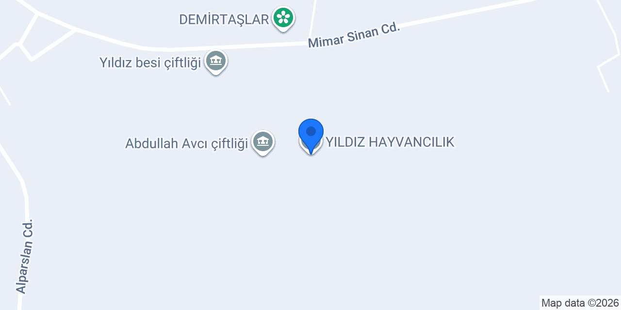 YILDIZ HAYVANCILIK konumu
