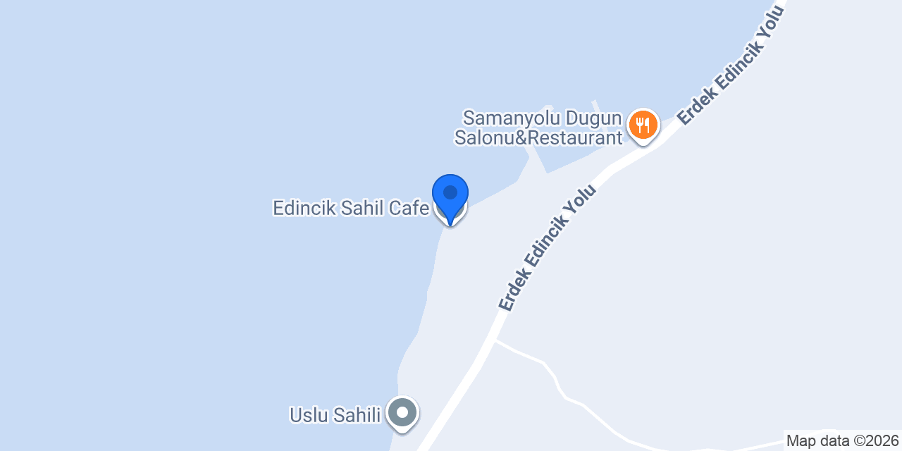 Edincik Sahil Cafe konumu