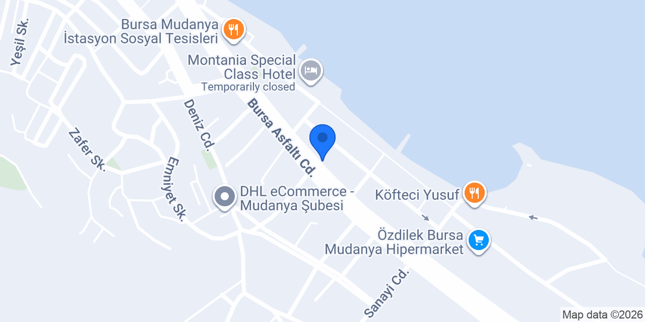 Mudanya Diyetisyen Şerife Kaplan konumu