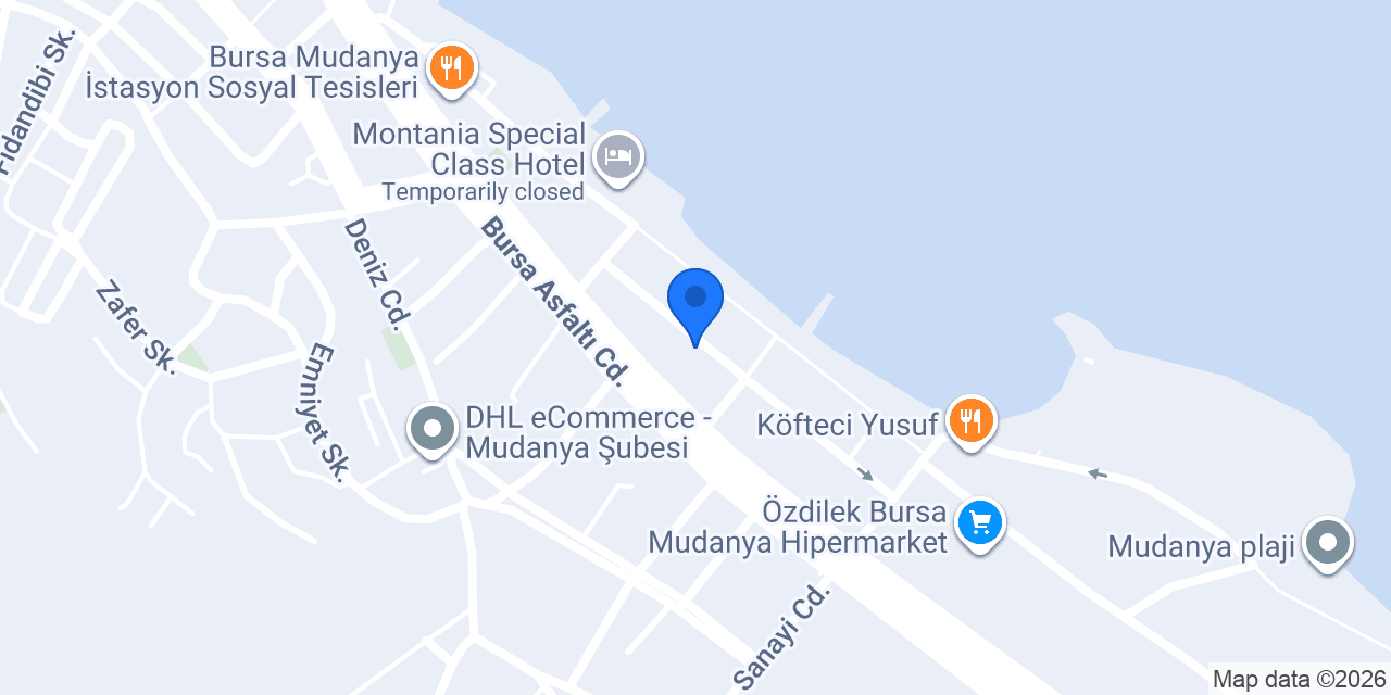 Mudanya Cafe konumu