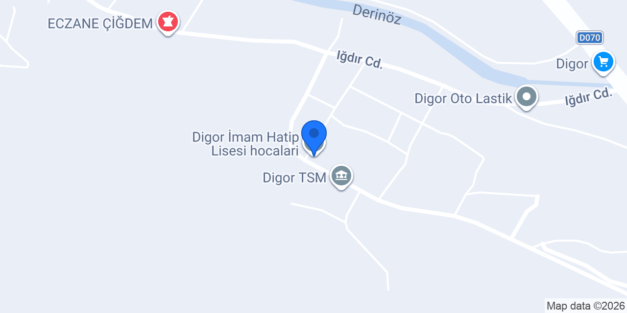 Digor İmam Hatip Lisesi hocalari konumu