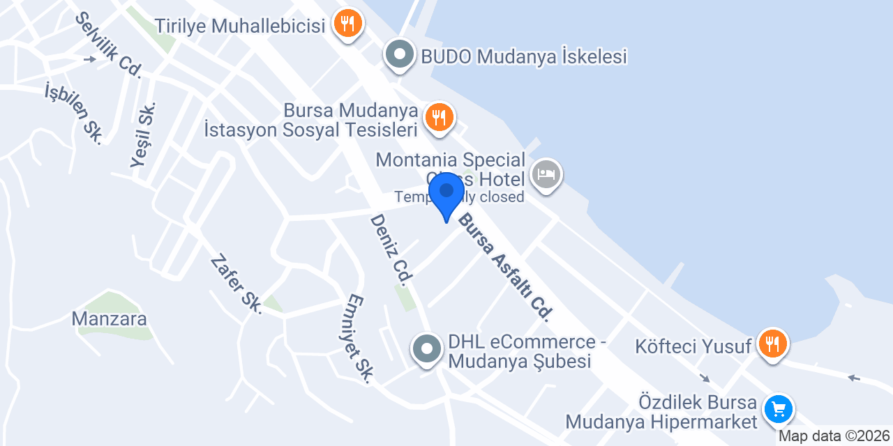 Halkbank Mudanya Şubesi konumu