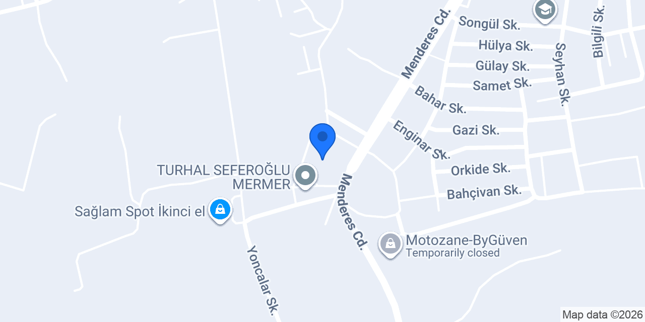 Turhal Mert Mermer konumu