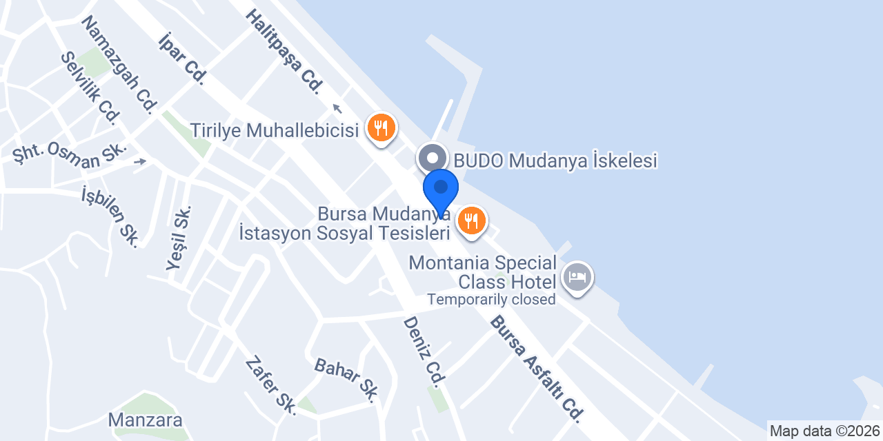 B Kafe Mudanya konumu