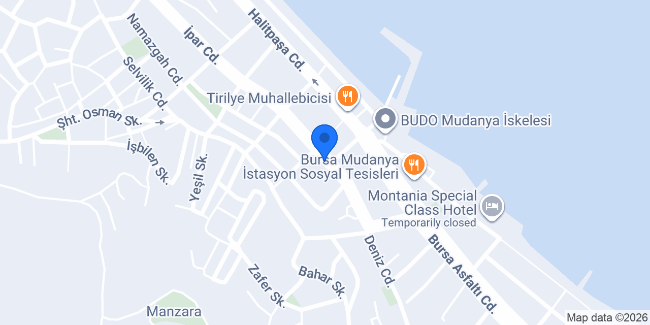 Ptt-mudanya Şubesi konumu