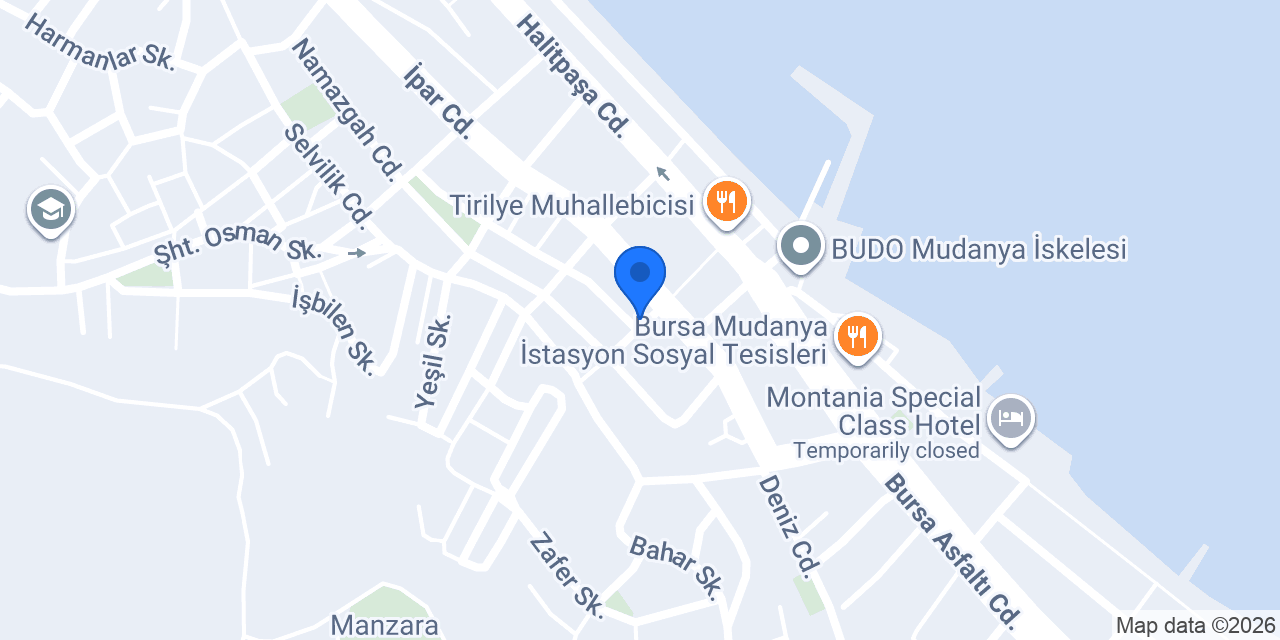 Mudanya Çiçekçi Rıfat Usta konumu