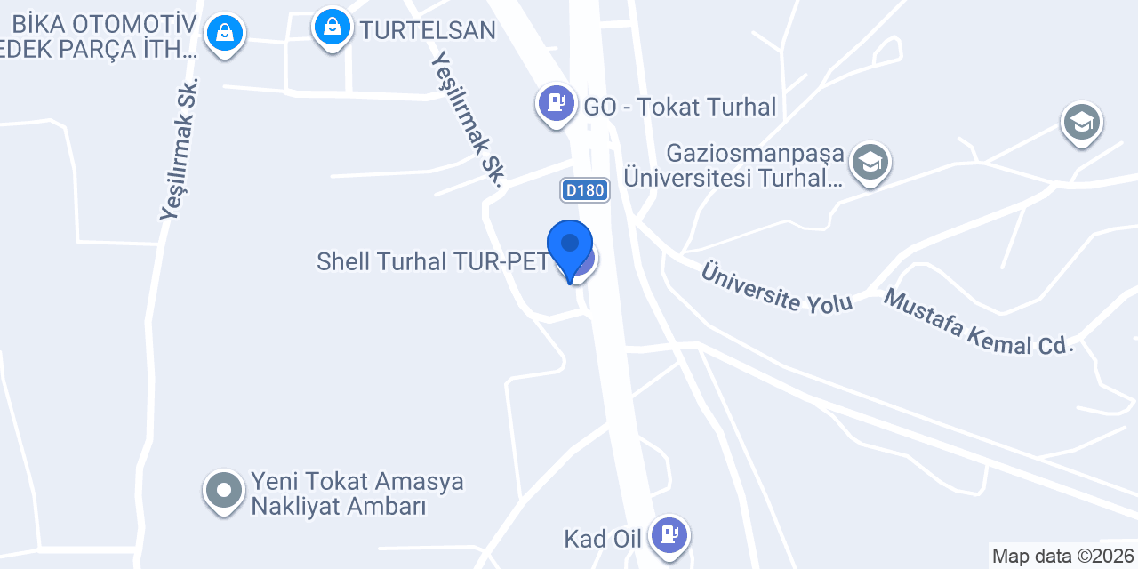 Shell Turhal TUR-PET konumu