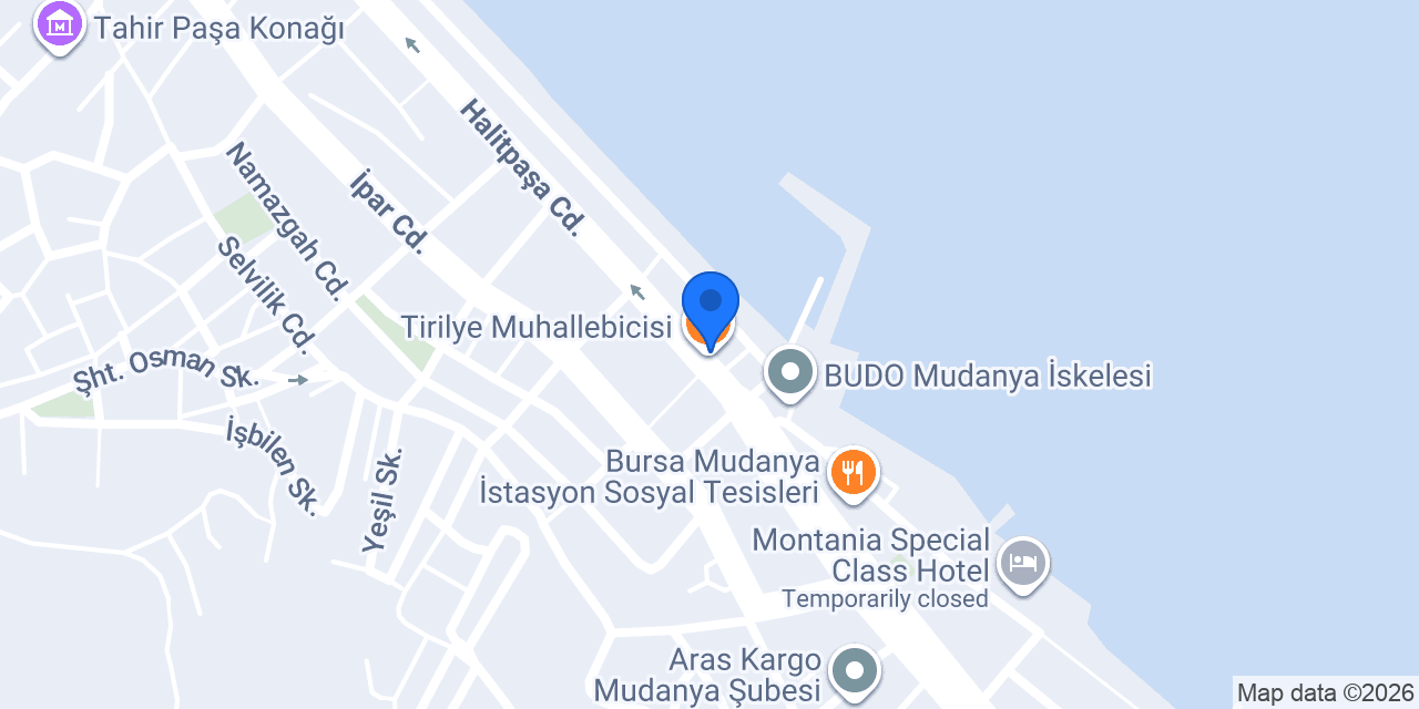 Tirilye Muhallebicisi konumu