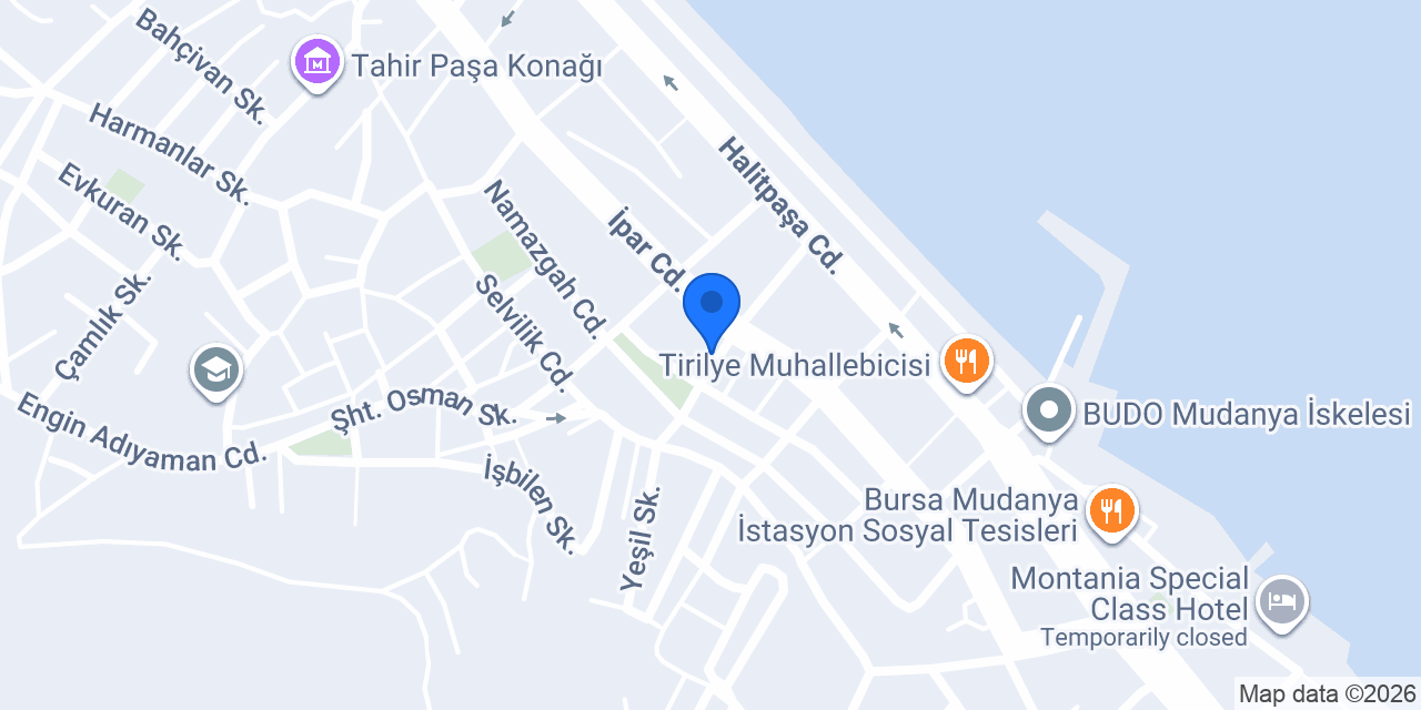 Hilal Terzi Butik konumu