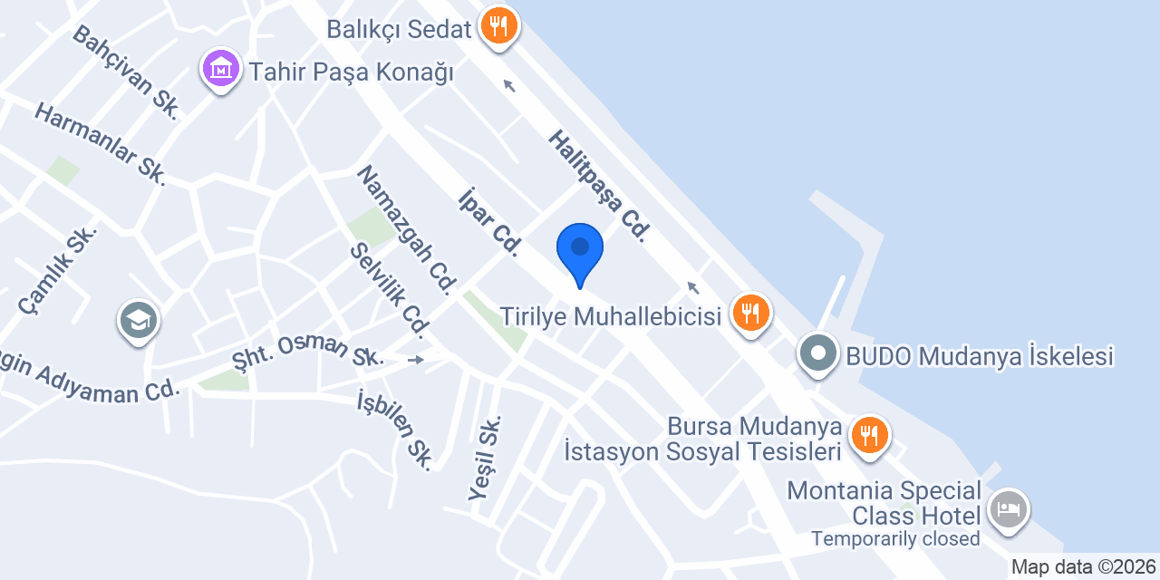 Zümrüt Saat Mudanya konumu