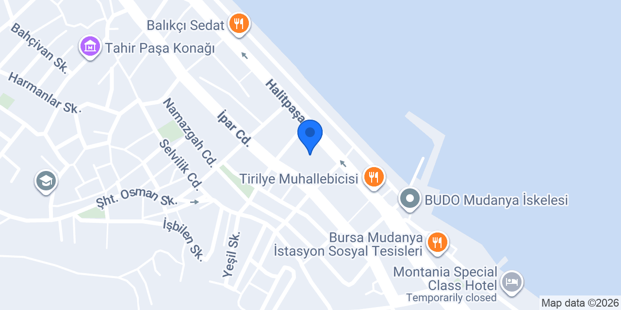 Özkılıç Optik Mudanya konumu