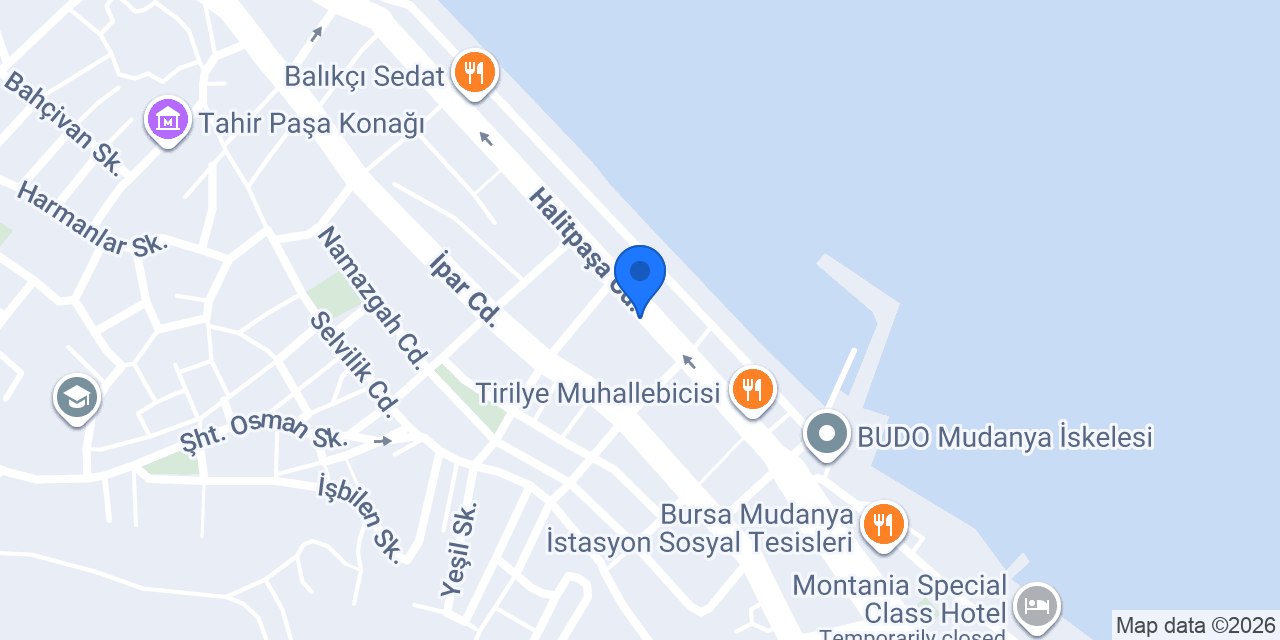 Mudanya Et Pazarı konumu