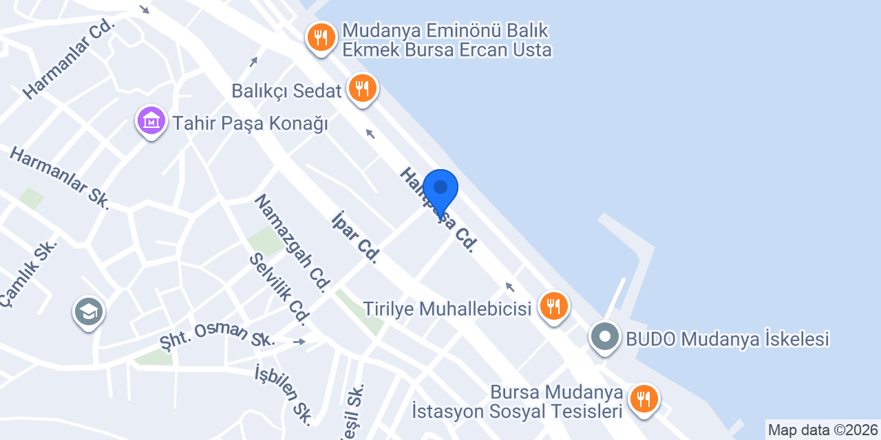 Yapı Kredi - Mudanya Şubesi konumu