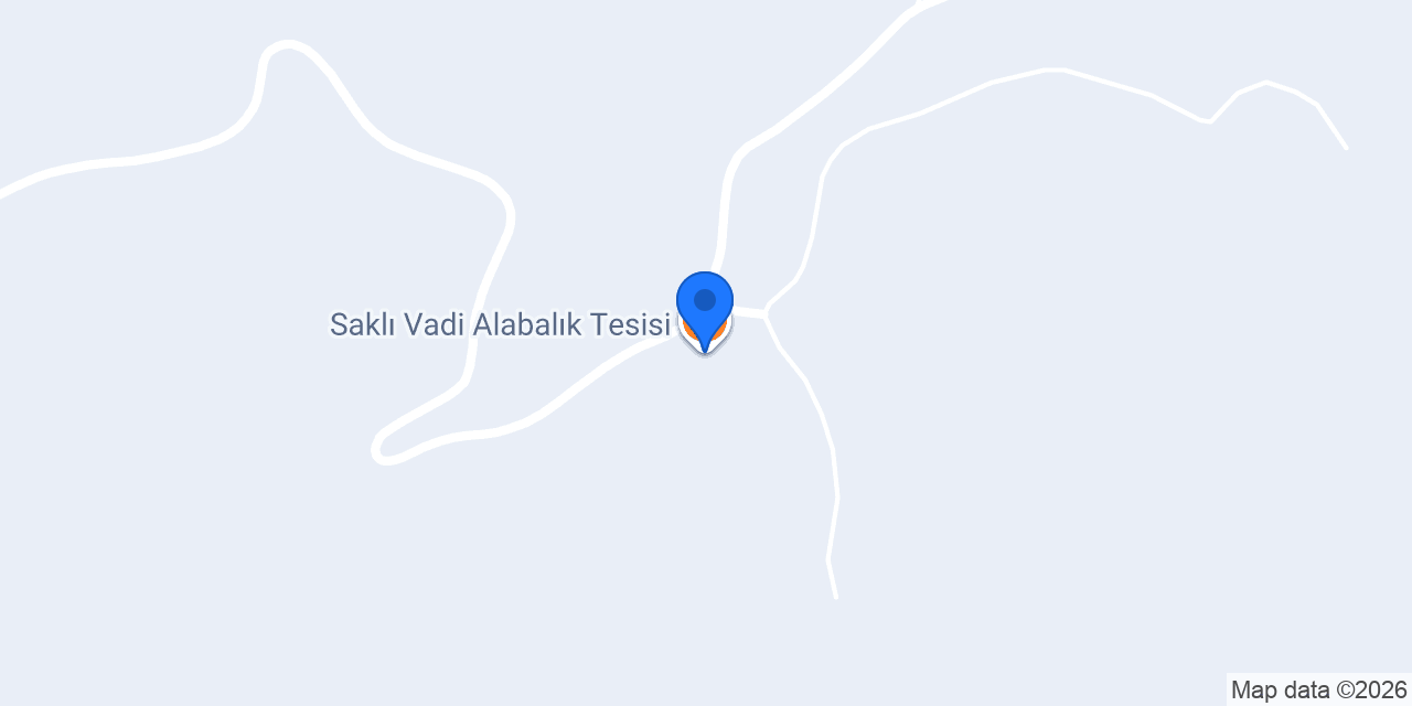 Saklı Vadi Alabalık Tesisi konumu