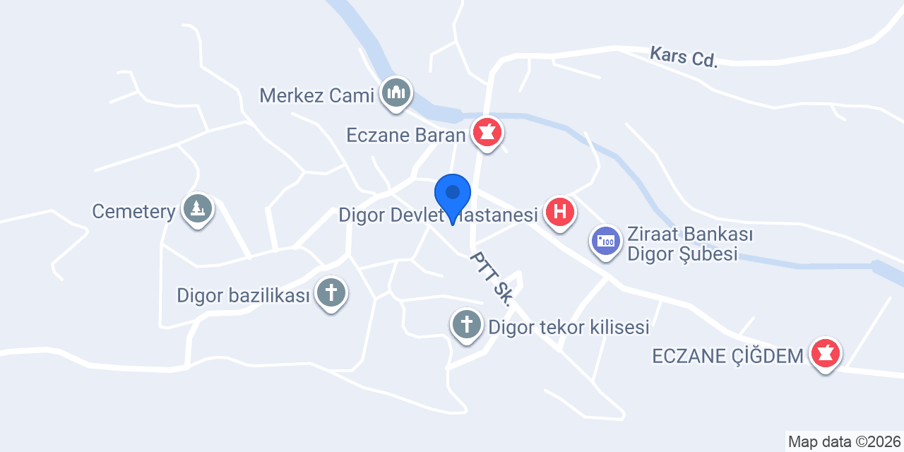 Digor Adliyesi konumu