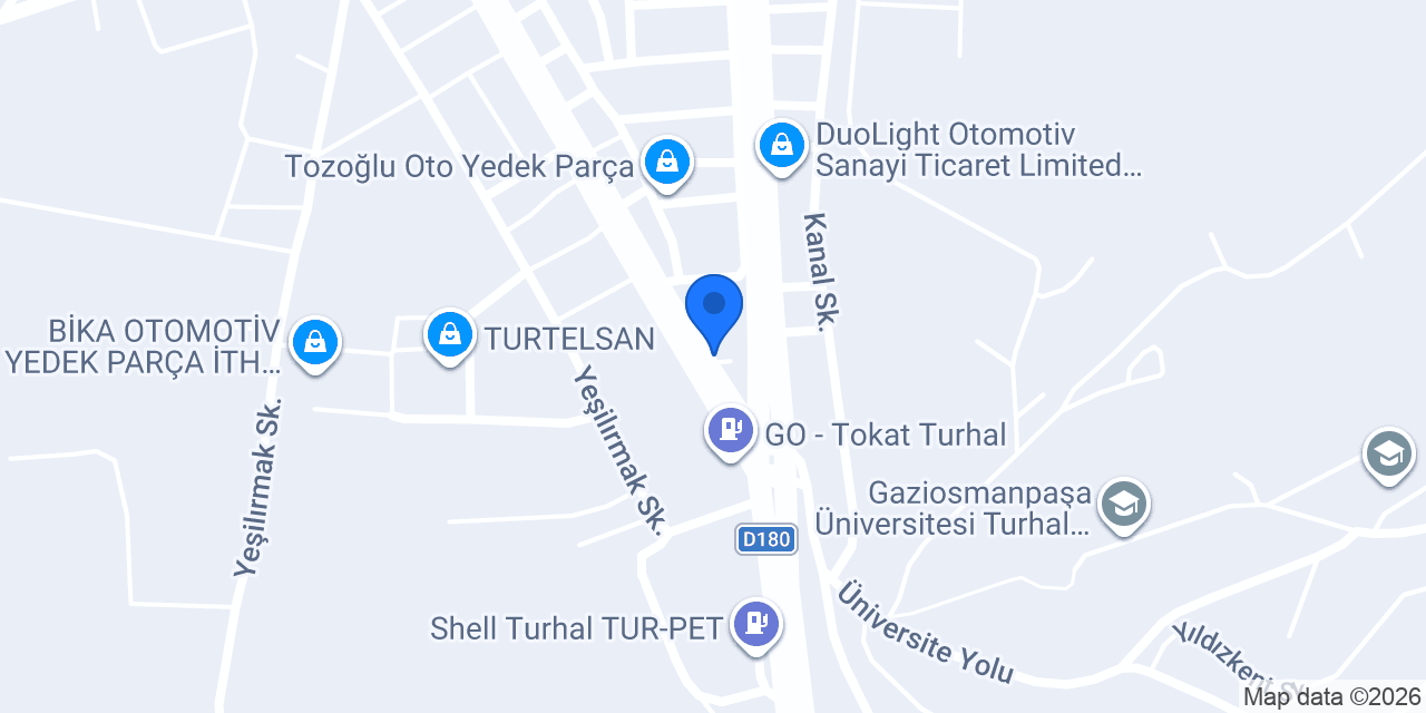 Turhal Dürüm Evi konumu