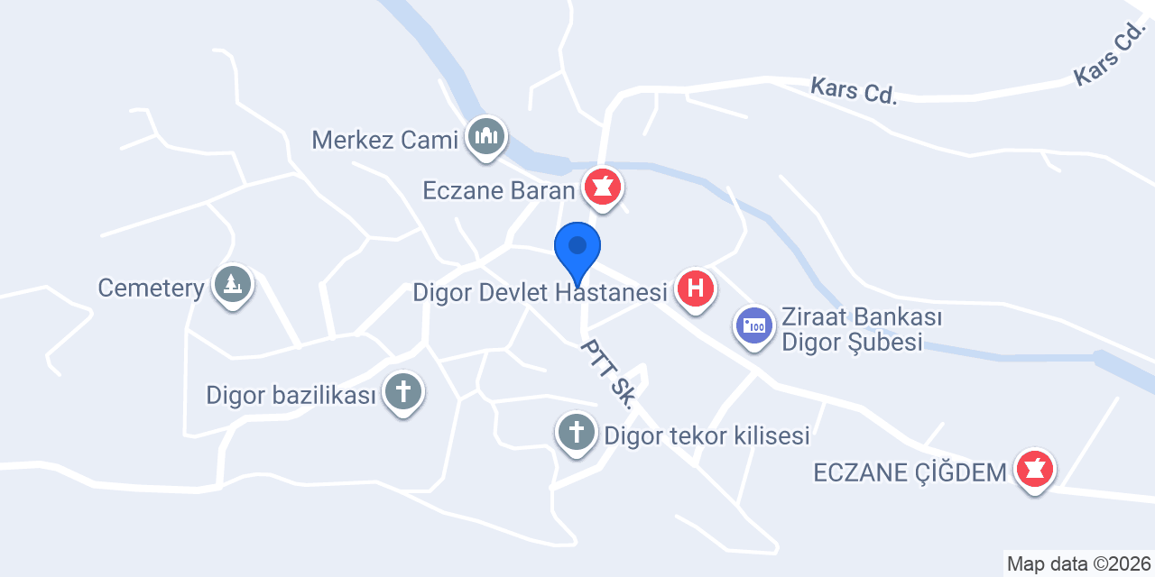 GELECEK PARTİSİ DİGOR İLÇE BAŞKANLIĞI konumu