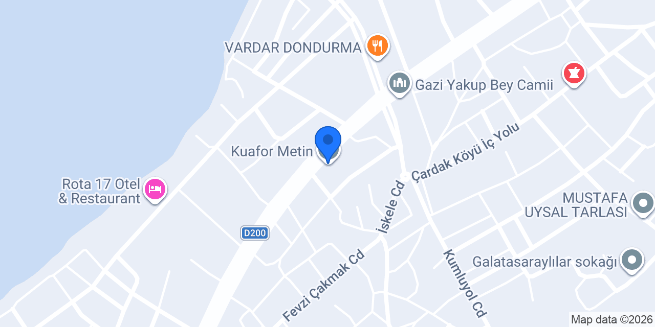Kuafor Metin konumu