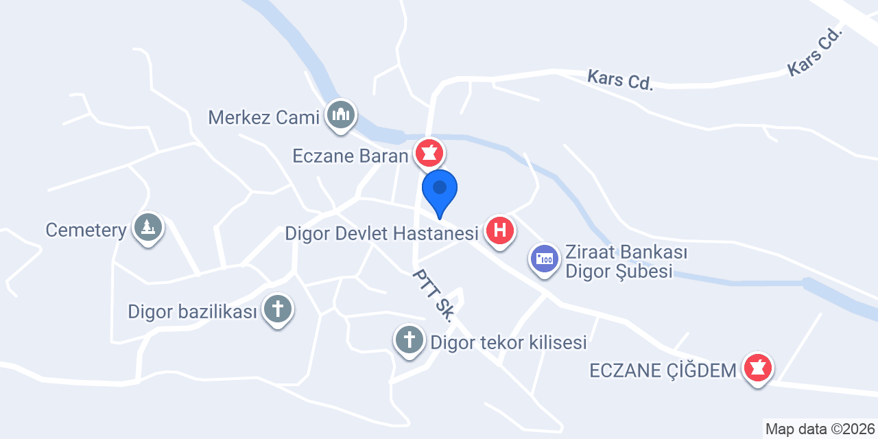 DİGOR İLÇE MÜFTÜLÜĞÜ konumu