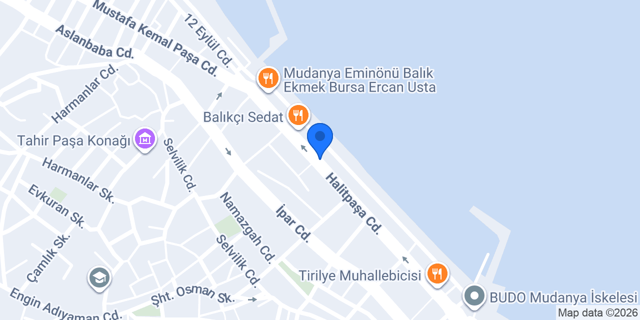Ablanın Yeri Mudanya - Tek Şube konumu