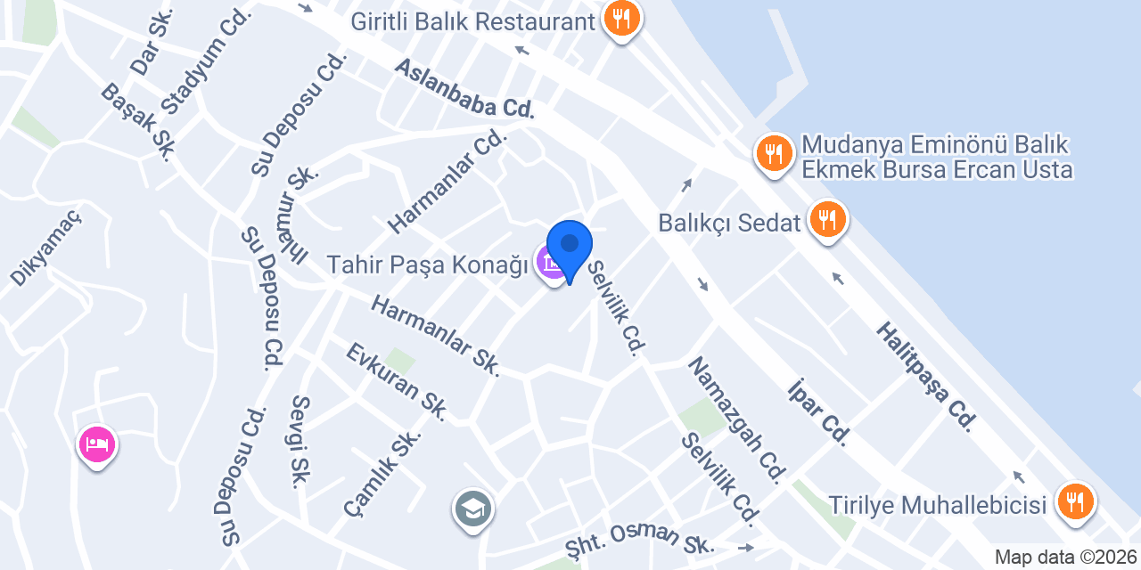 myrleia cafe & otel konumu