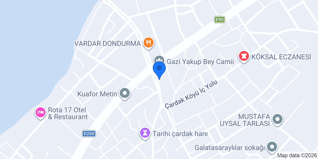 ÇARDAK UCUZLUK PAZARI konumu