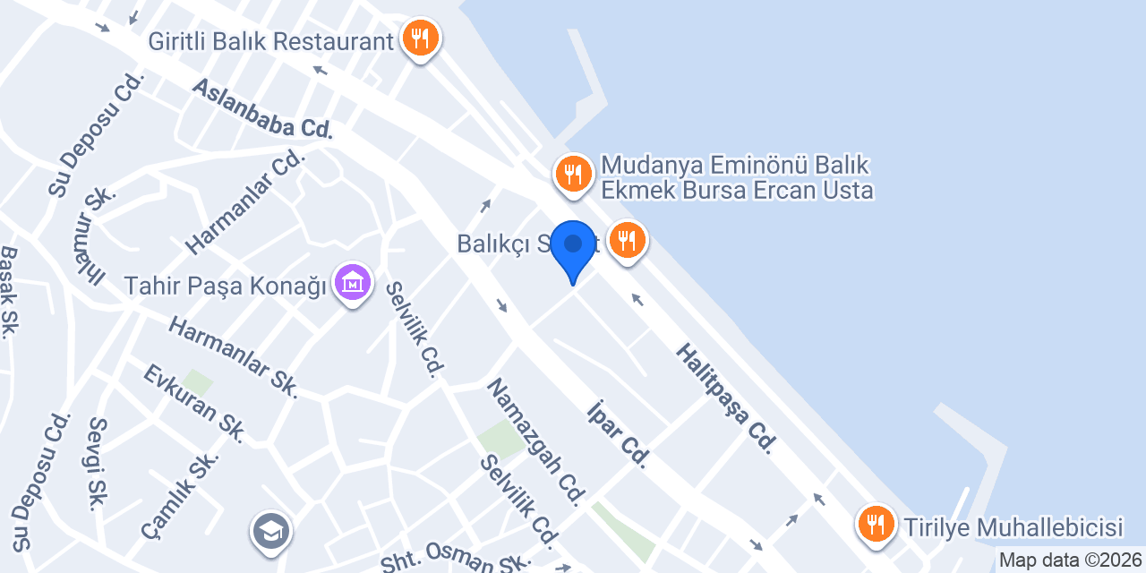 Mudanya UĞURLU Sürücü Kursu konumu