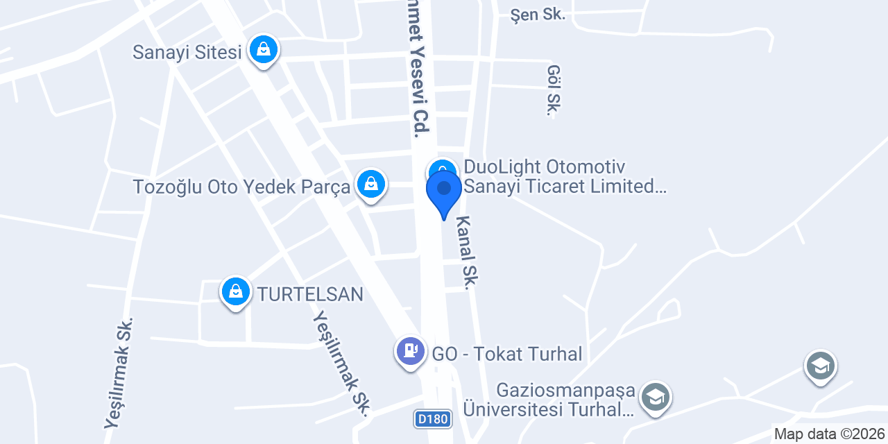 Turhal Otogaz konumu
