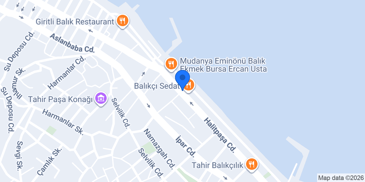 Mudanya Orta Kafe konumu