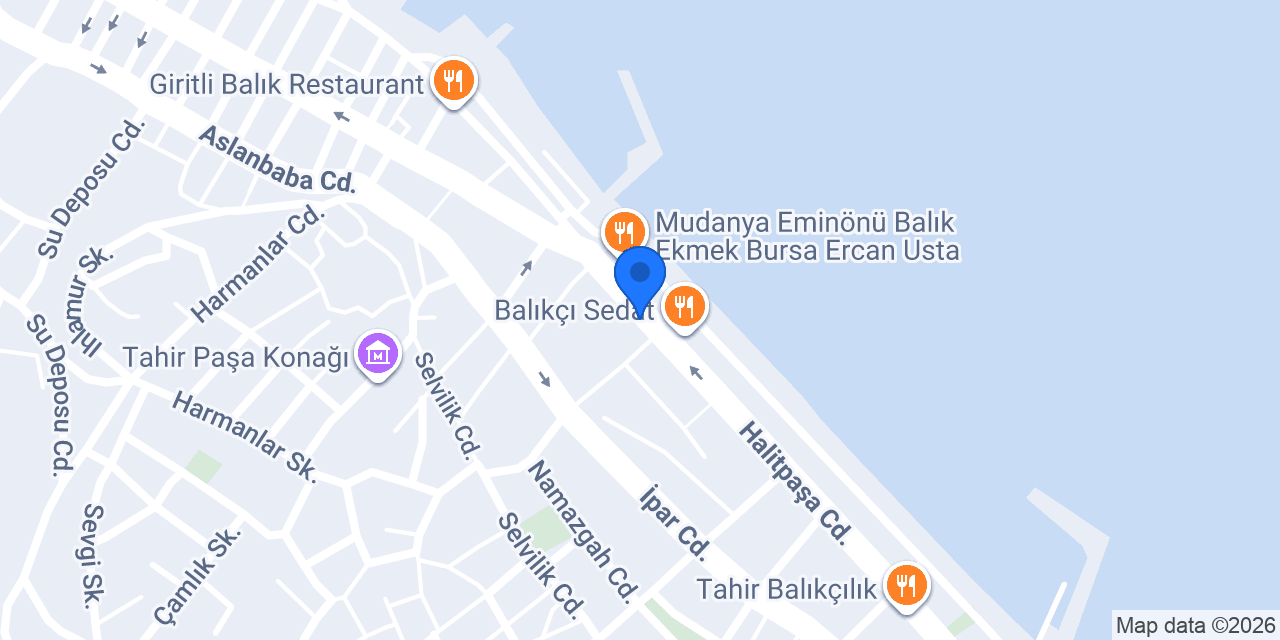 Tarihi Mudanya Kara Fırın konumu