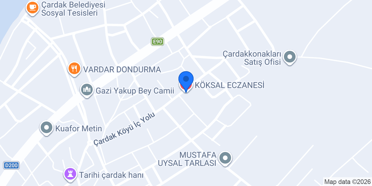 KÖKSAL ECZANESİ konumu