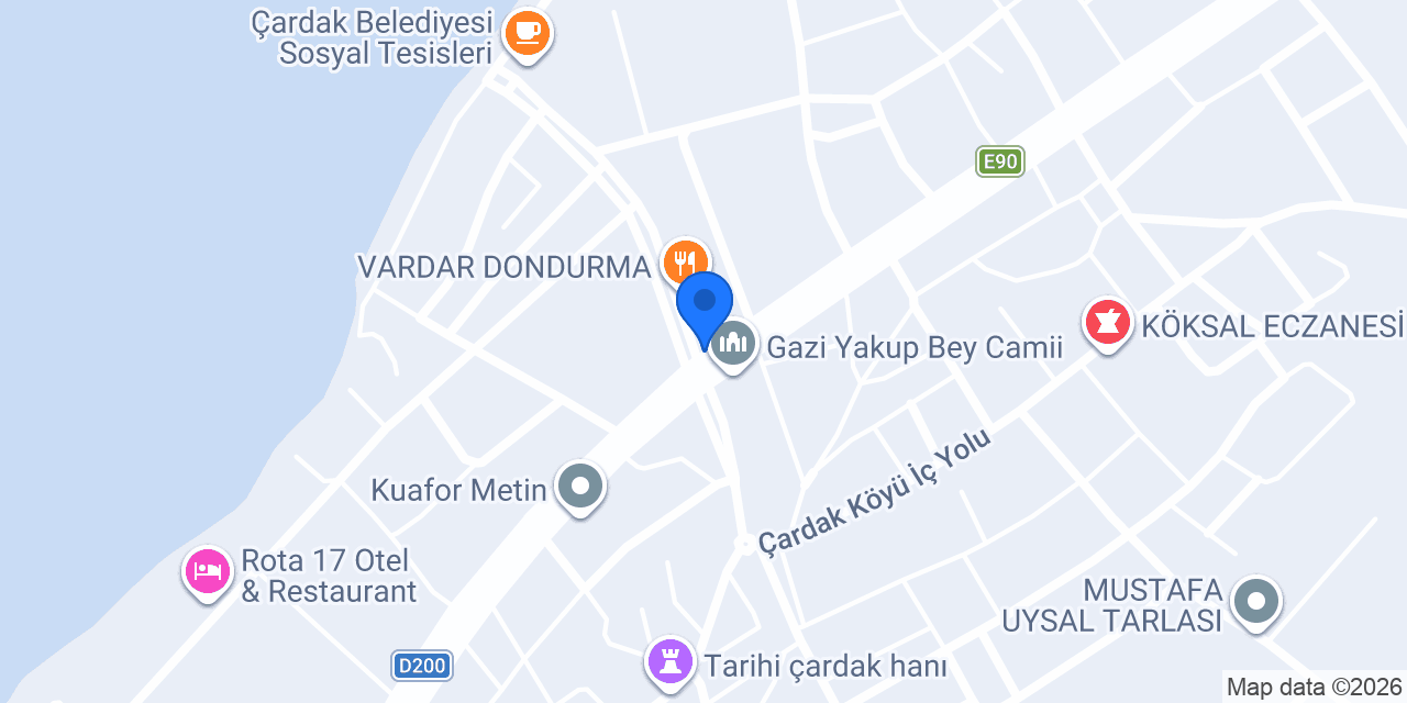 Çardak Taksi konumu