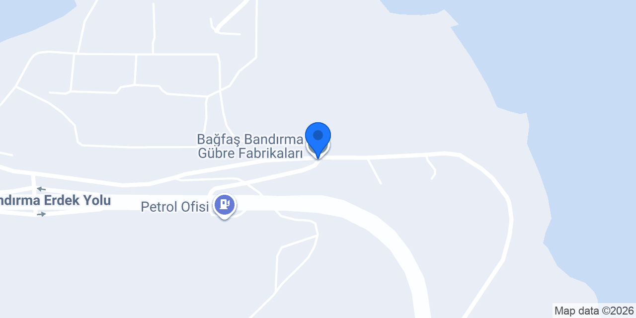 Bağfaş Bandırma Gübre Fabrikaları konumu