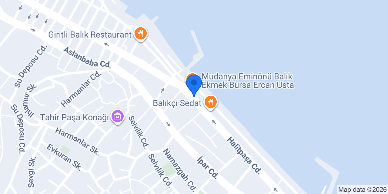 Beysos Döner Mudanya konumu