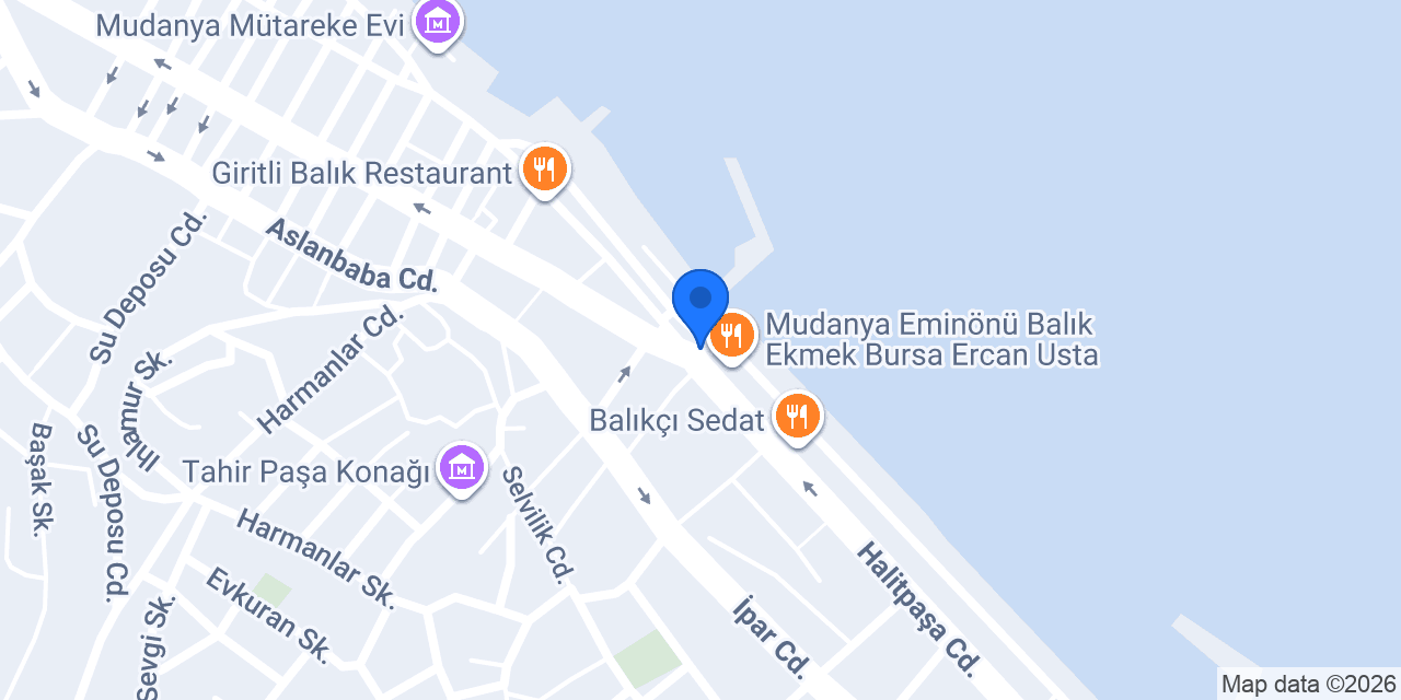 Cafe 3 Mudanya konumu