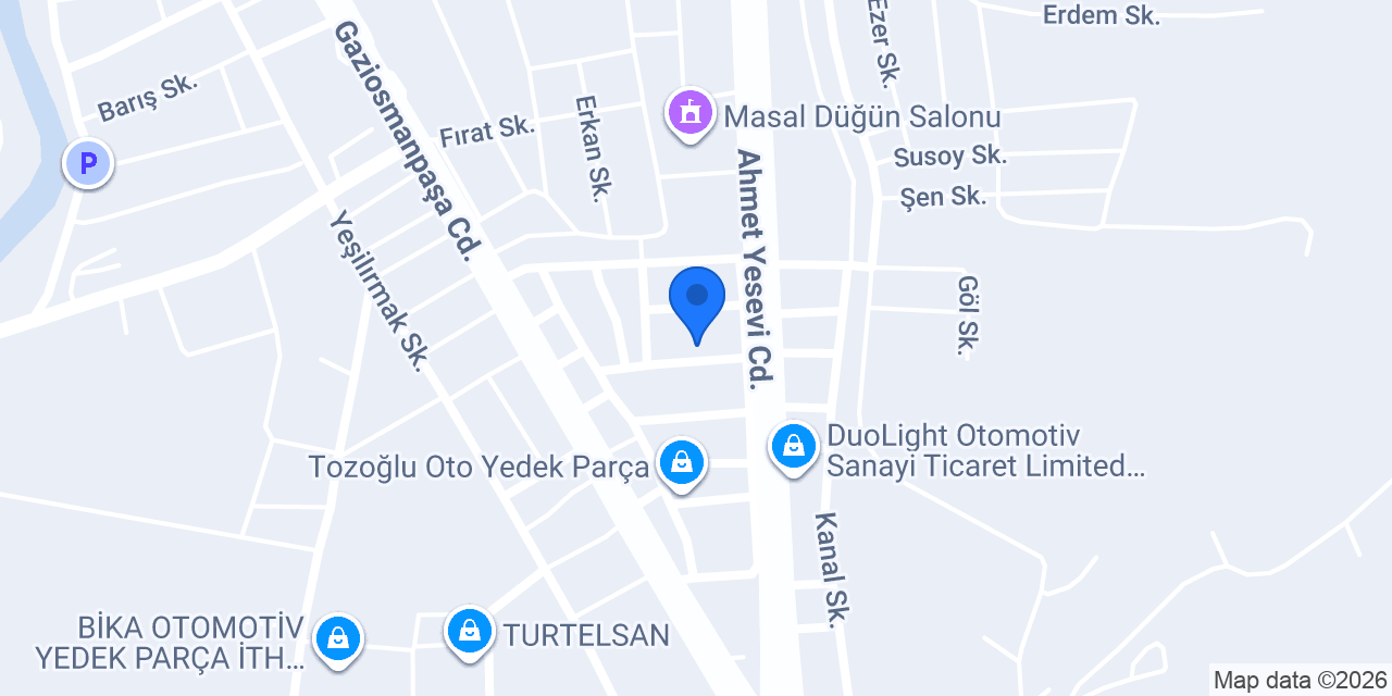 Başaran Otomotiv konumu