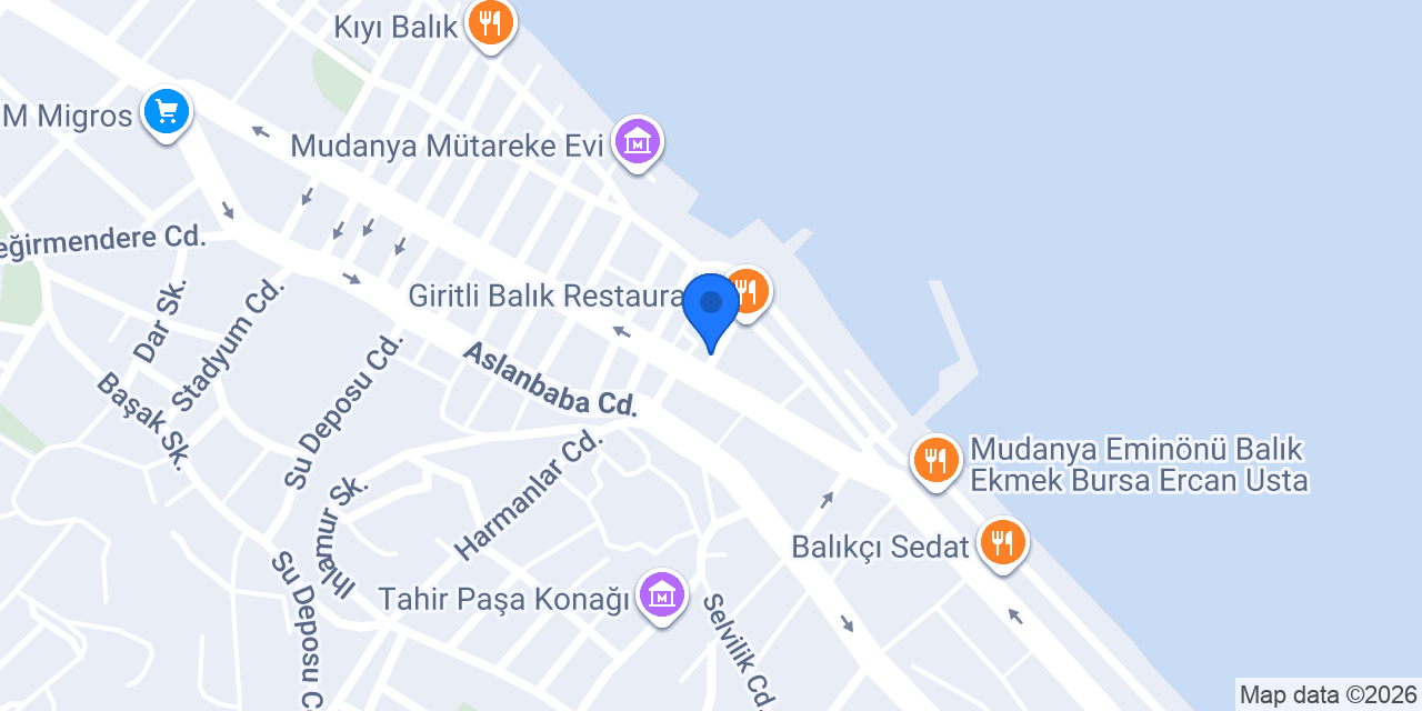 Arada Döner konumu