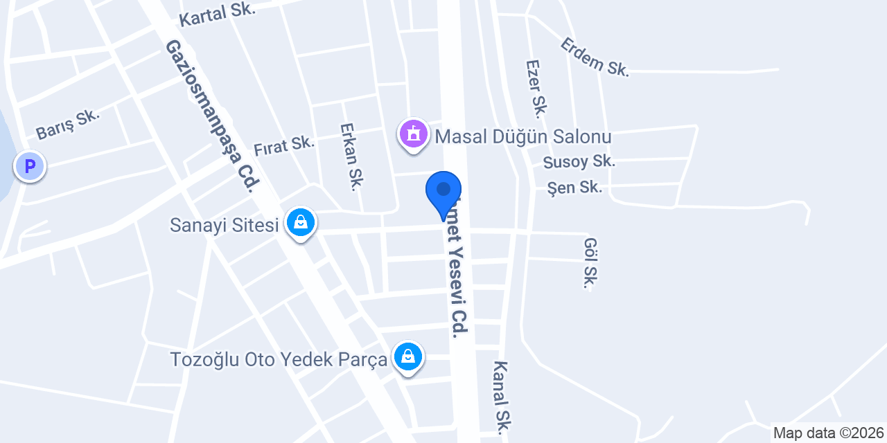 Kurtoğlu Oto Yedek Parça konumu