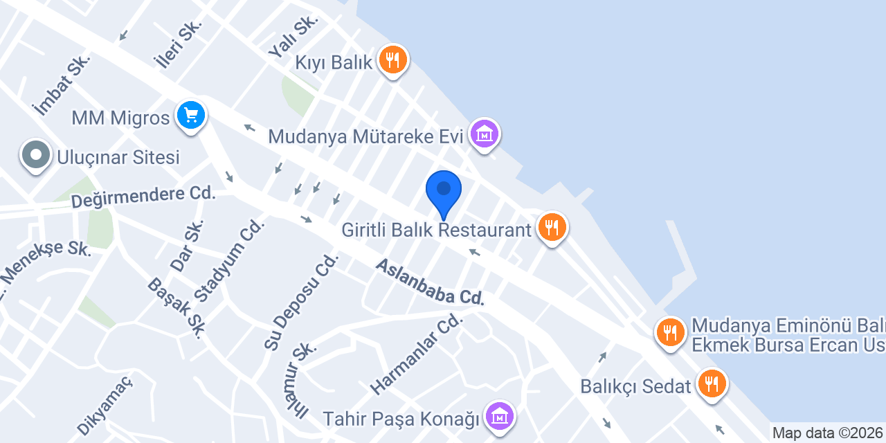Ziraat Bankası Mudanya Şubesi konumu