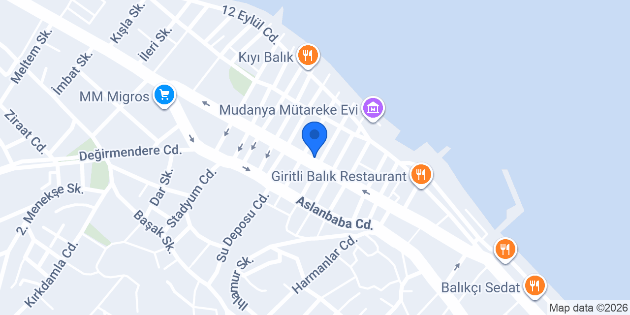 DenizBank Mudanya Şubesi konumu