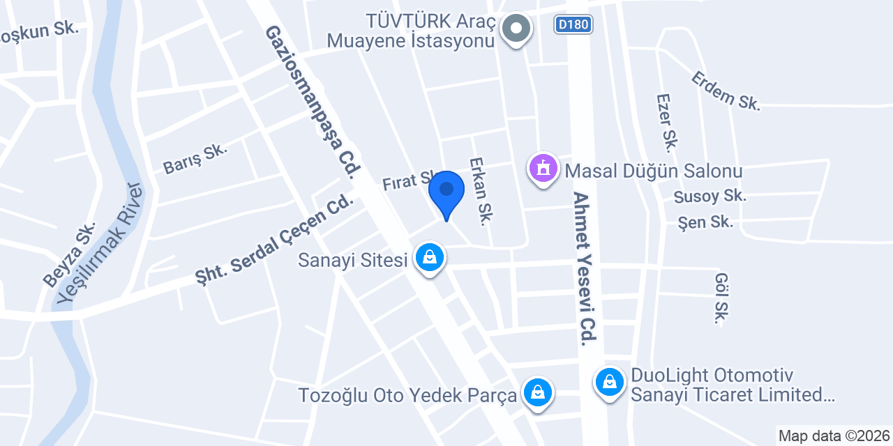 HAYAT OTO LASTİK konumu