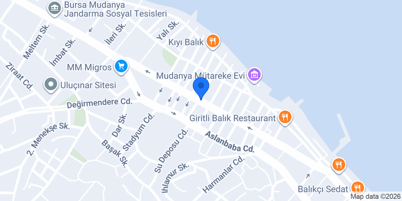 Kırmızı Pide Mudanya (Pide-Lahmacun-Cantık) konumu