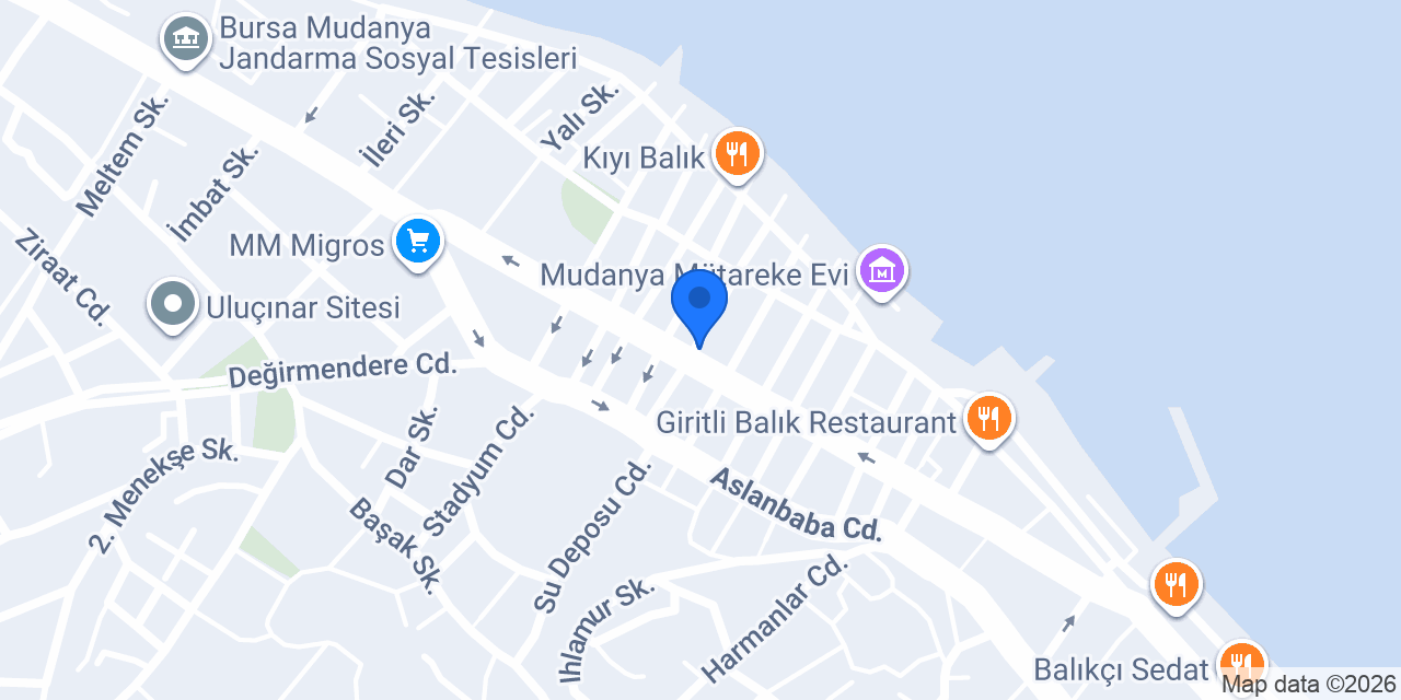 Motorcu Nurettin Mudanya konumu