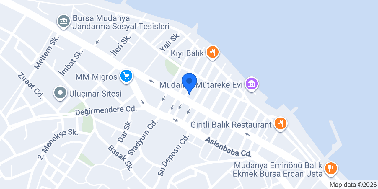 Mudanya Dershane-Kariyer Kurs Merkezi Mudanya konumu