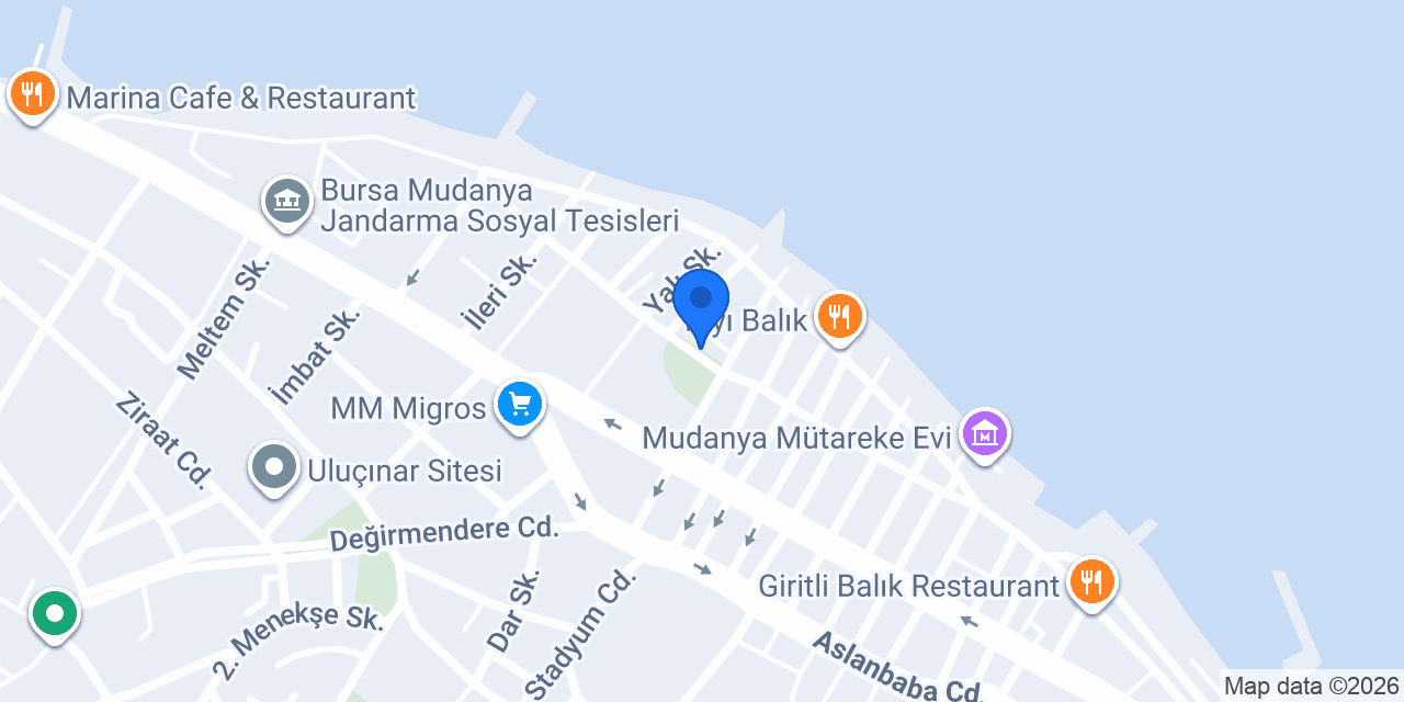 Cafe Orta Cadde konumu