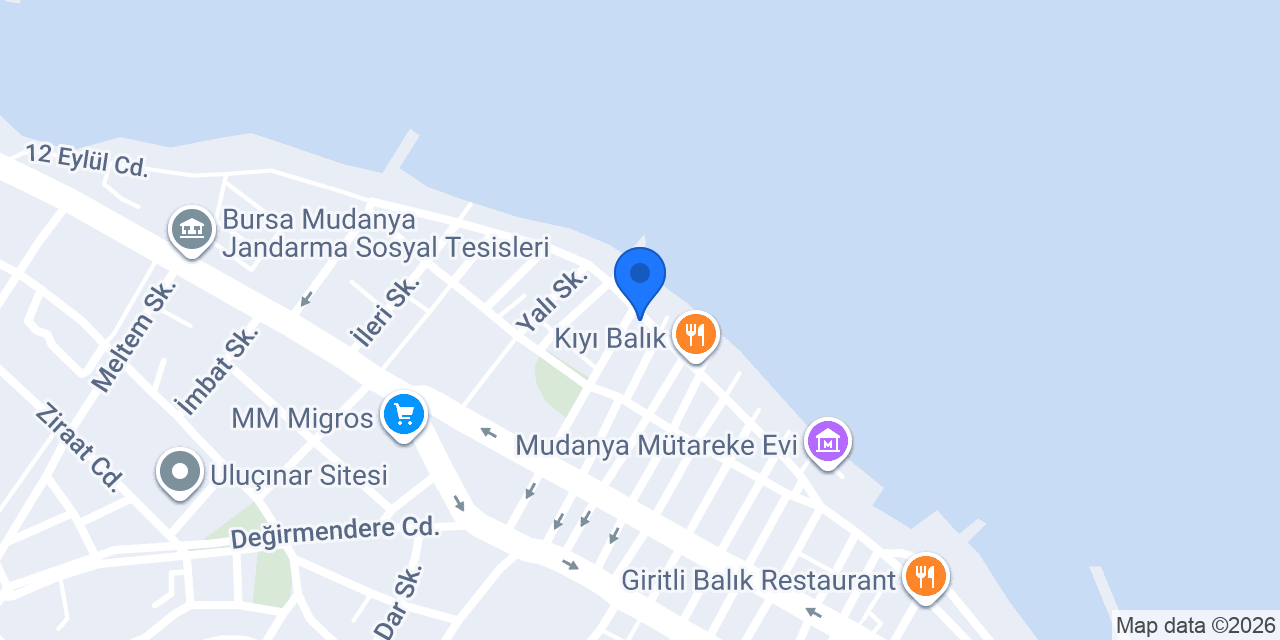 Feridun Çavdarlı Mudanya Şubesi konumu