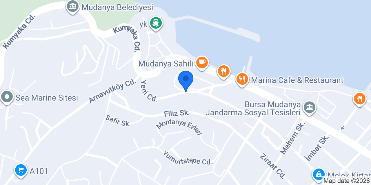 Mudanya Marin Davet konumu